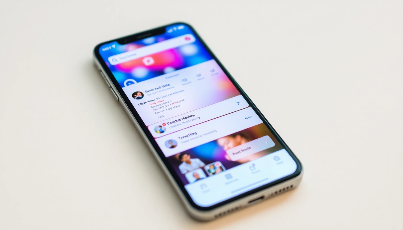 Latest Social Media Updates demonstrate active digital trends on a smartphone screen